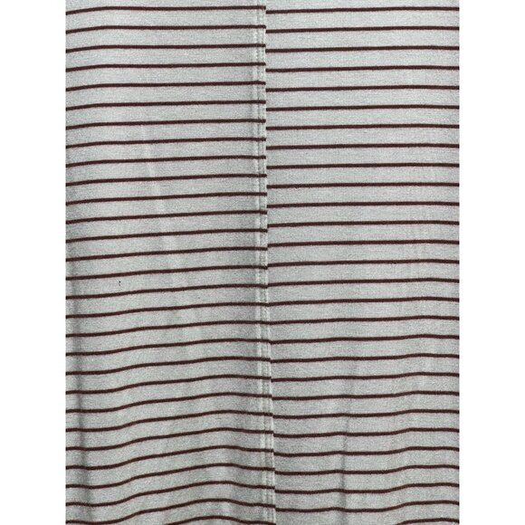 Madison Short Sleeve Top Size X-Large ~ Brown & White Striped - Picture 4 of 6